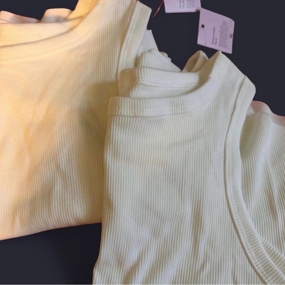 wild fable Tops - Two Wild Fable Ribbed Sleeveless Tops in White